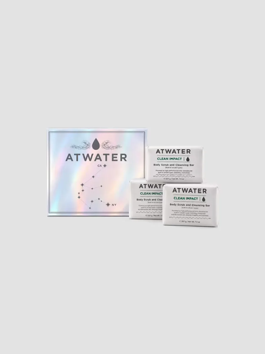 Clean Impact 3-Piece Bar Soap Set by Atwater