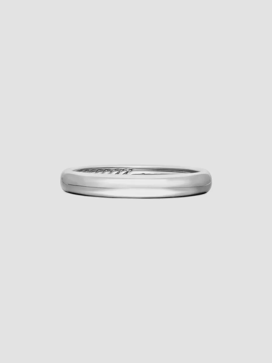 Classic Band Ring in Platinum by David Yurman
