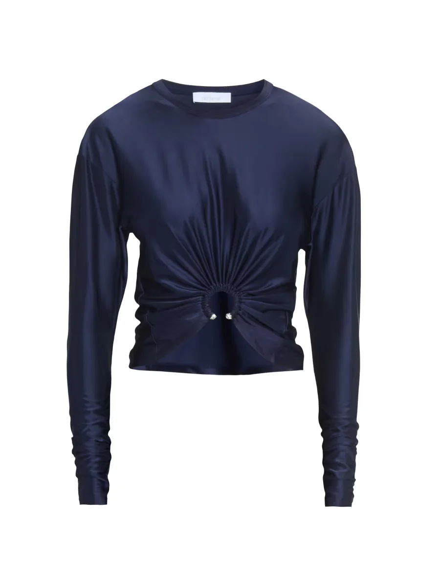 Jersey Ring Crop Top by Rabanne