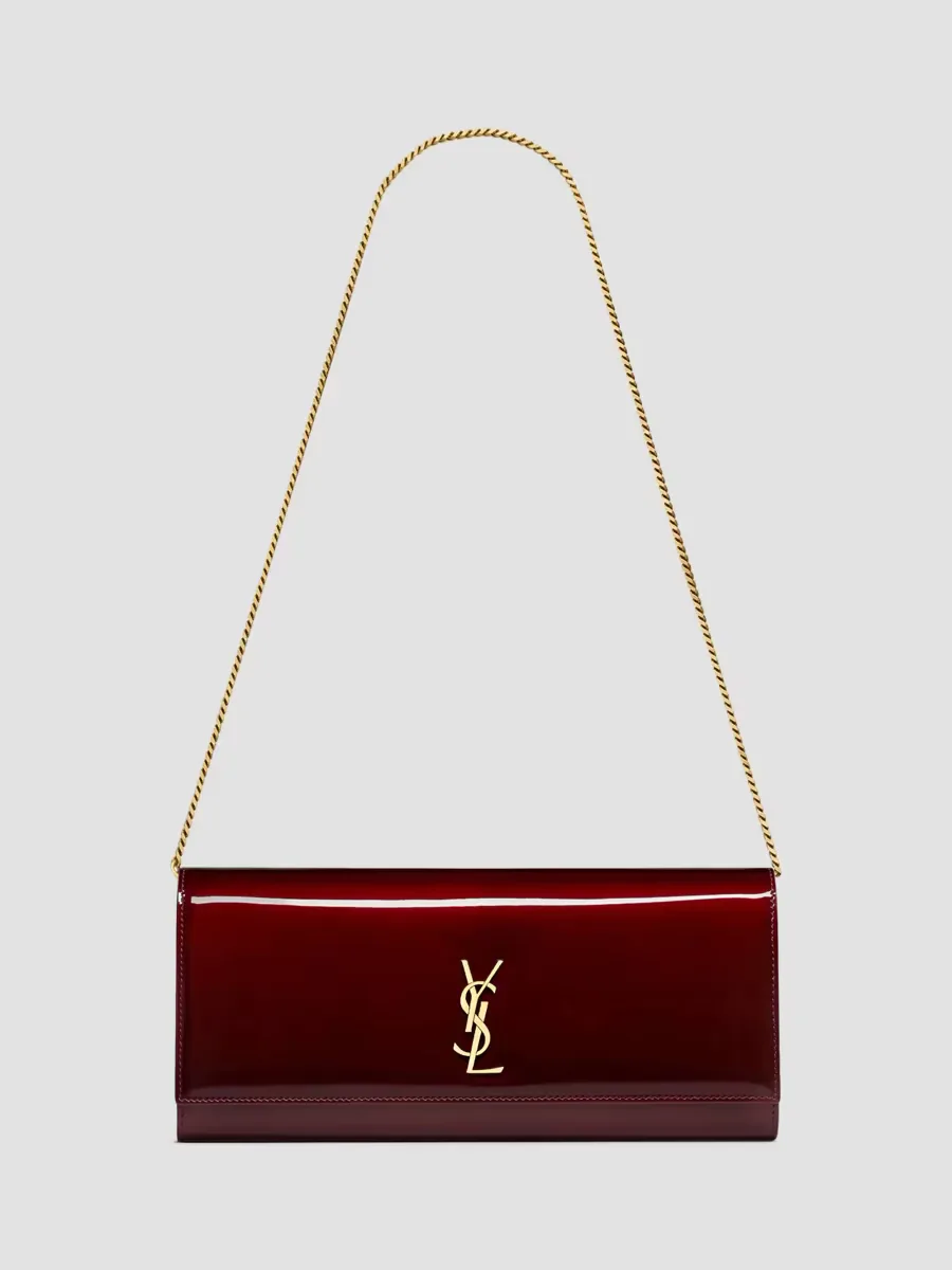 Kate Patent Leather Clutch by Saint Laurent