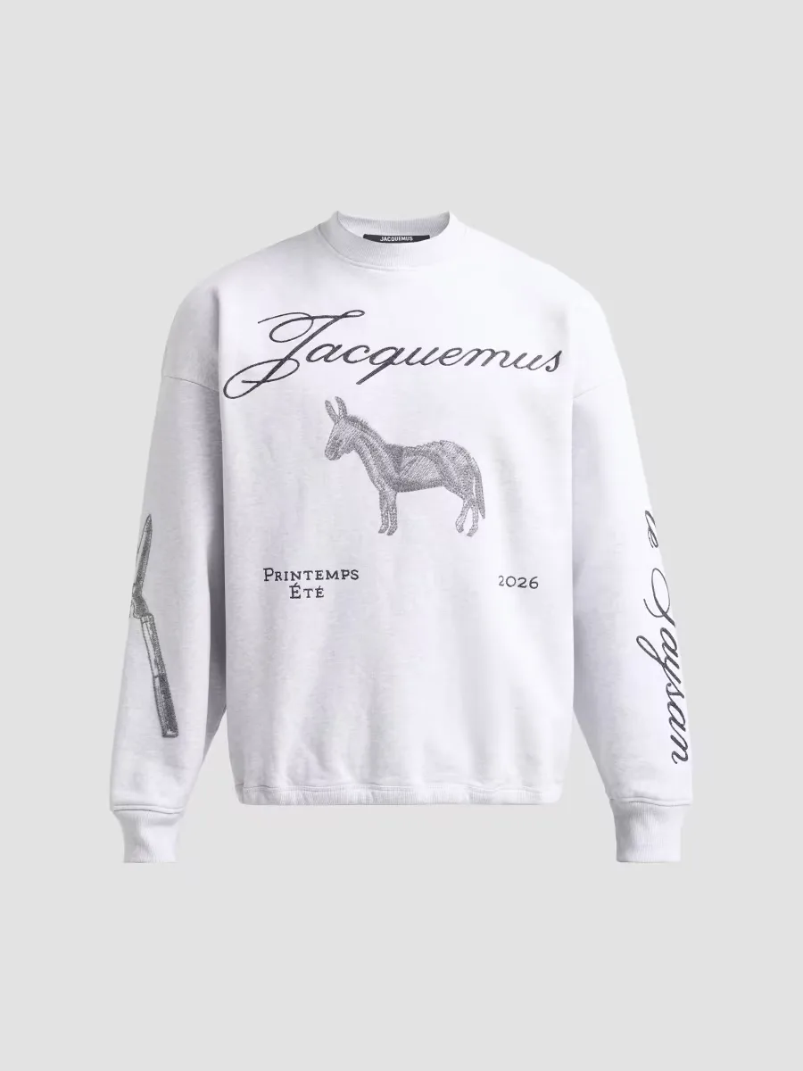 Le Ne Graphic Cotton Sweatshirt by JACQUEMUS