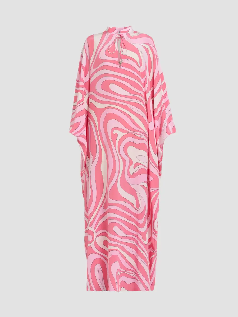 Silk Crepe De Chine Caftan by Pucci