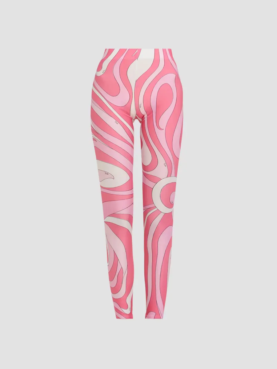 Printed High-Rise Leggings by Pucci