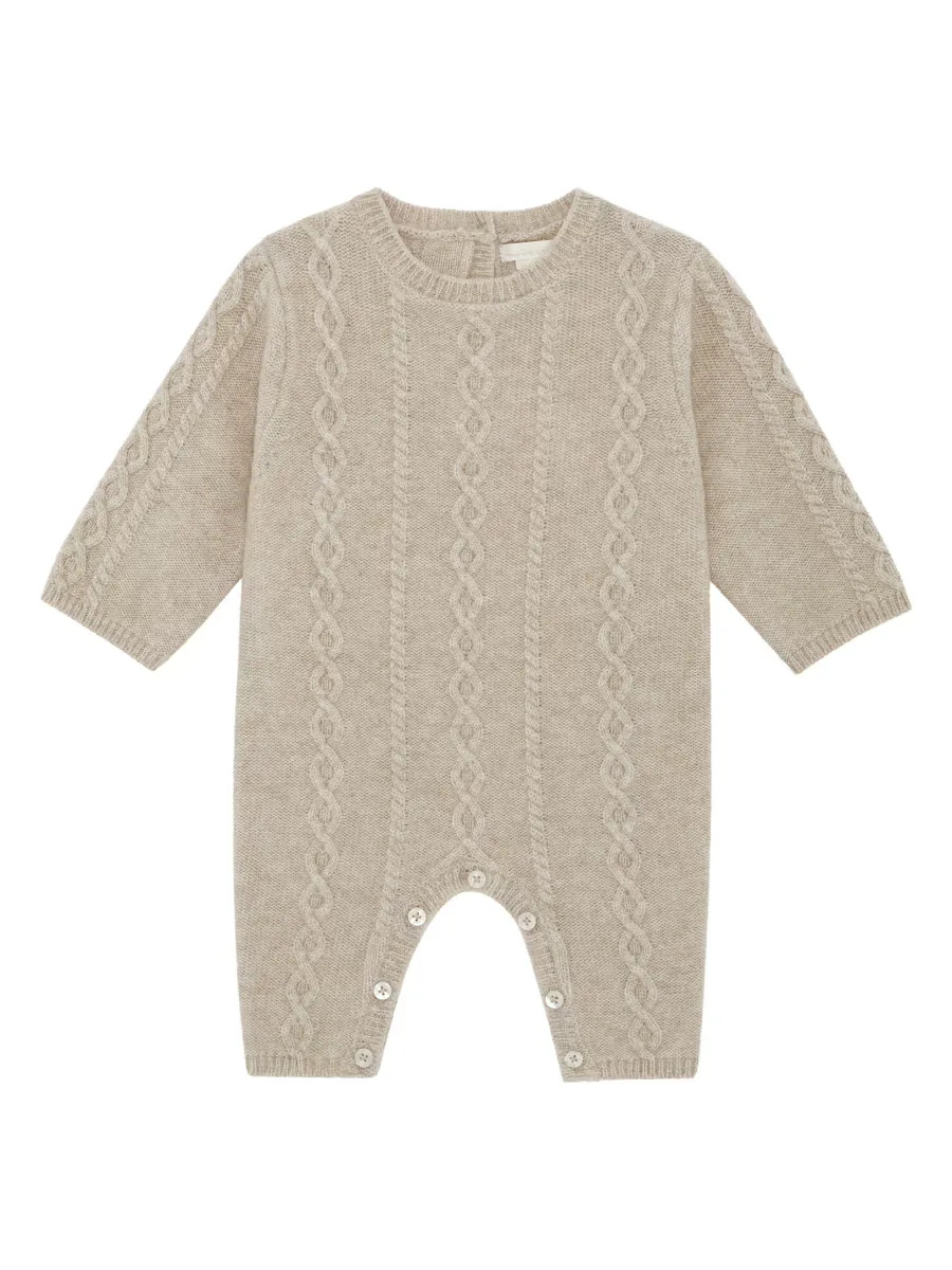 Bowie Cable-Knit Coverall by Marie-Chantal