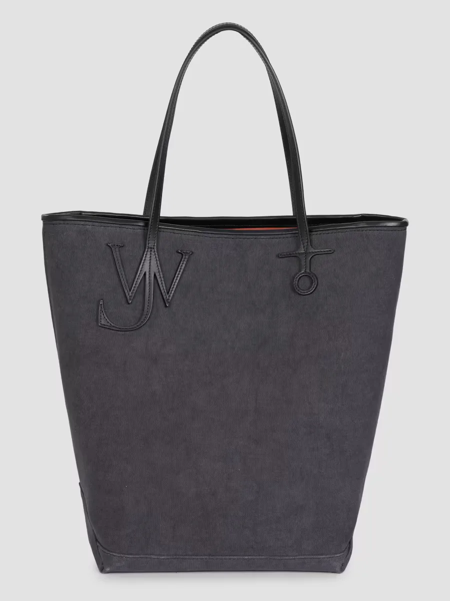 North South Large Canvas Tote Bag by JW Anderson