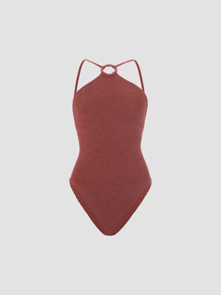 Jasmine O-Ring One-Piece Swimsuit by Hunza G