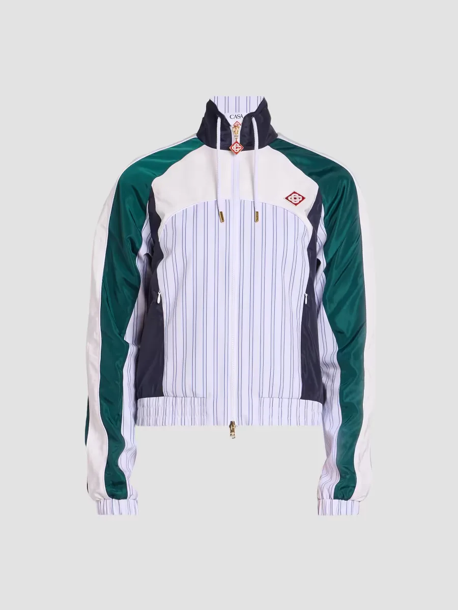 Pinstripe Panelled Track Jacket by Casablanca