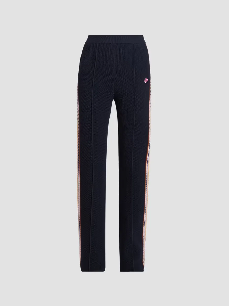 Caf Striped Cotton & Wool-Blend Trousers by Casablanca