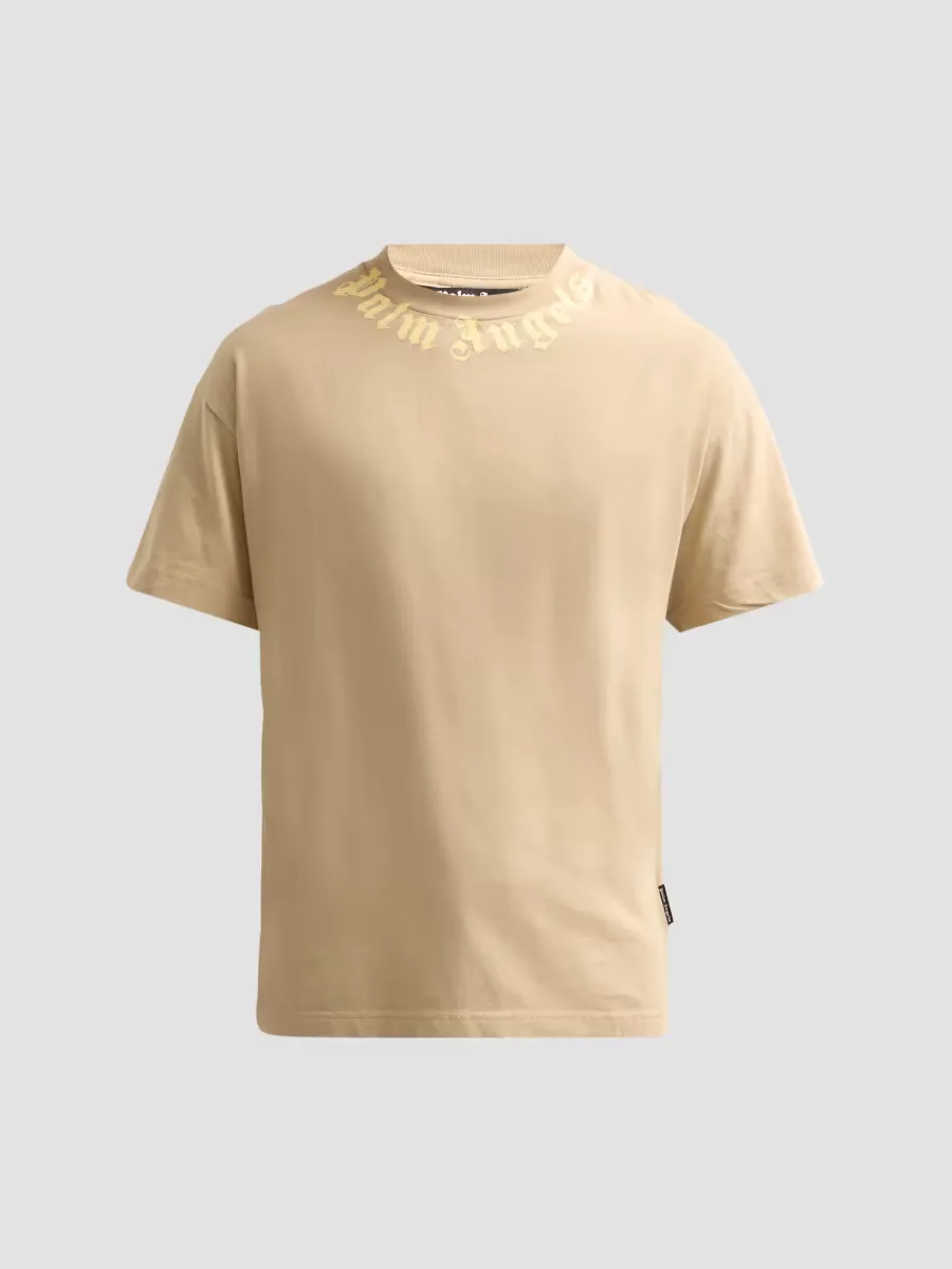 Neck Logo Cotton T-Shirt by Palm Angels