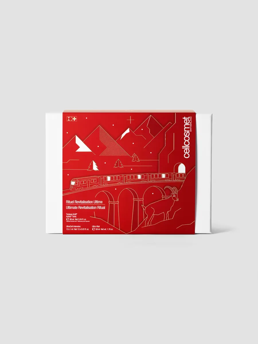 Ultimate Revitalisation Ritual Three-Piece Skincare Set by Cellcosmet Switzerland