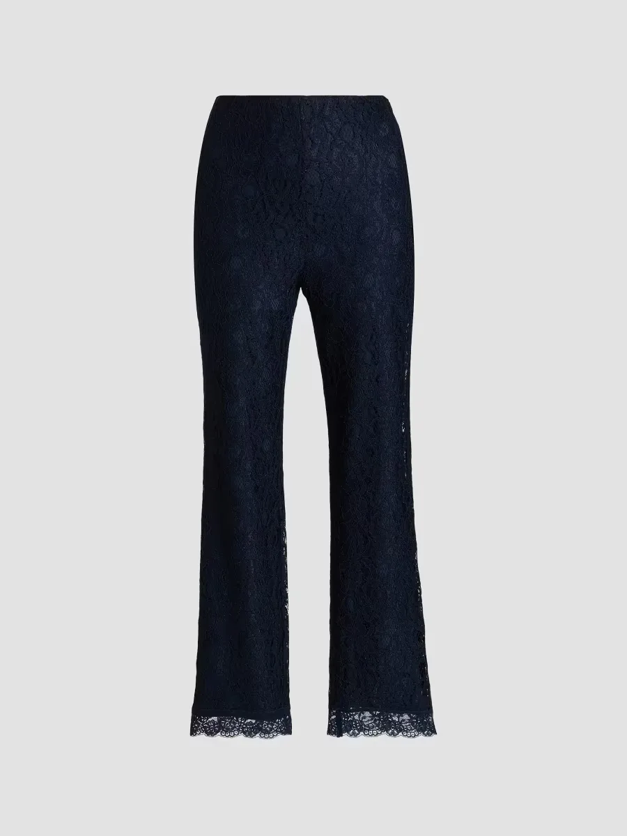 Brett Lace Straight-Leg Pants by Chiara Boni La Petite Robe