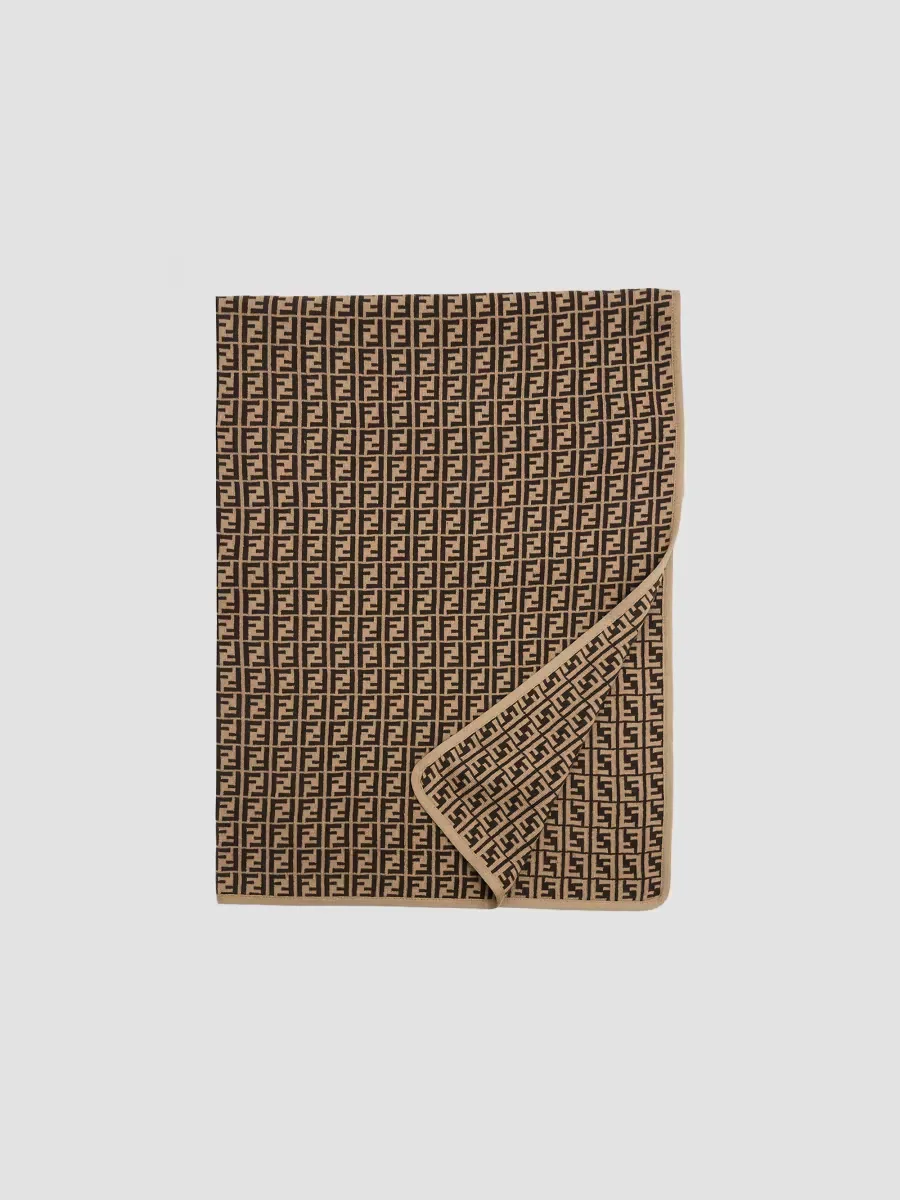 Cotton-Cashmere FF Scarf by FENDI