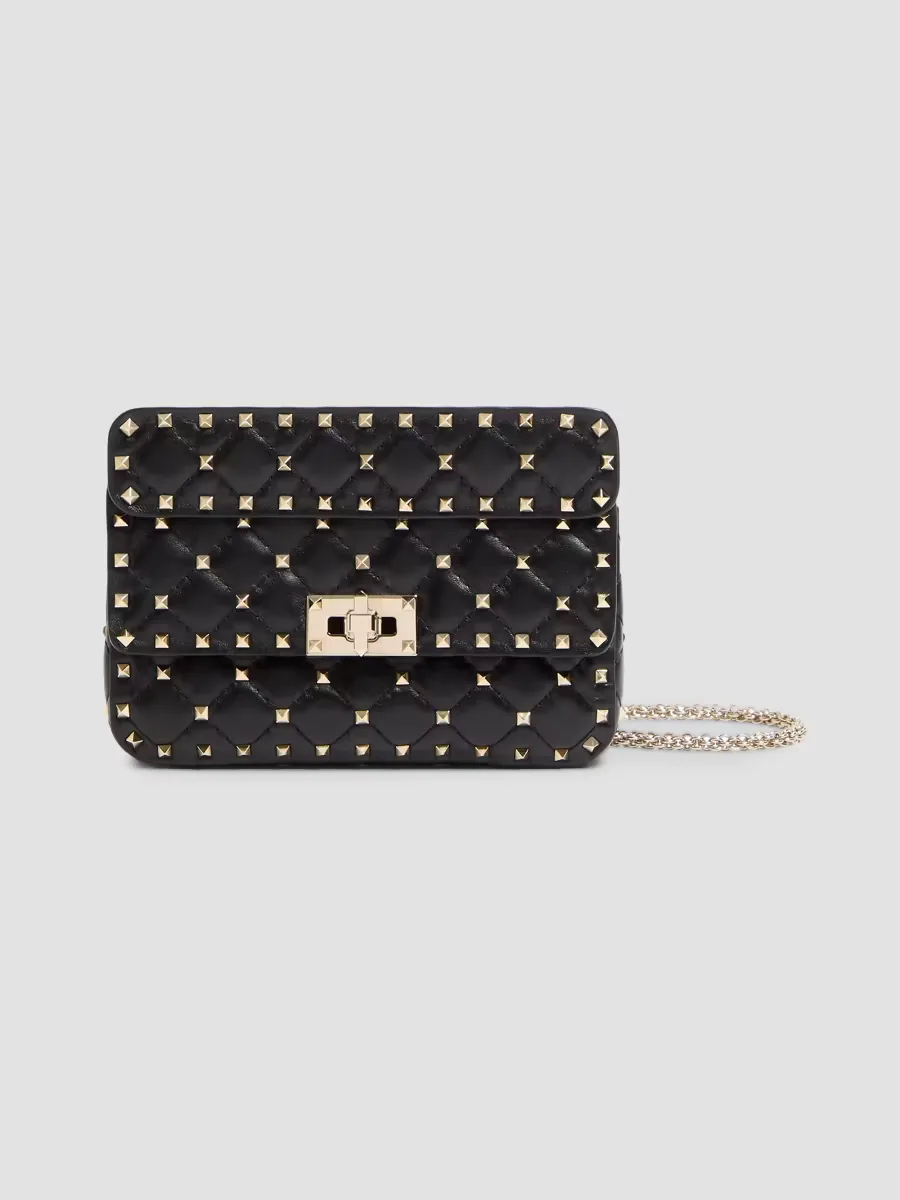 Small Nappa Rockstud Spike Crossbody Bag by Valentino