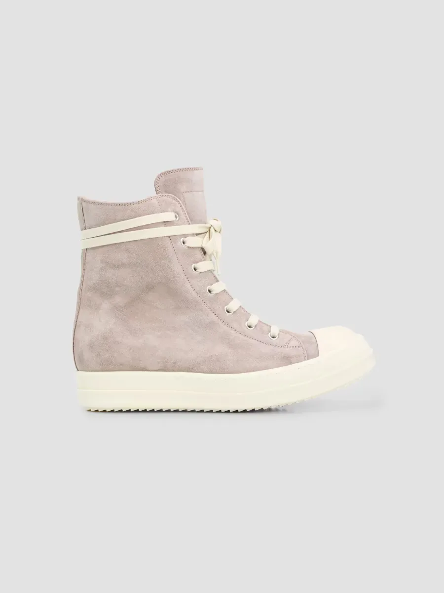 Scarpe in Pelle Suede Sneakers by Rick Owens