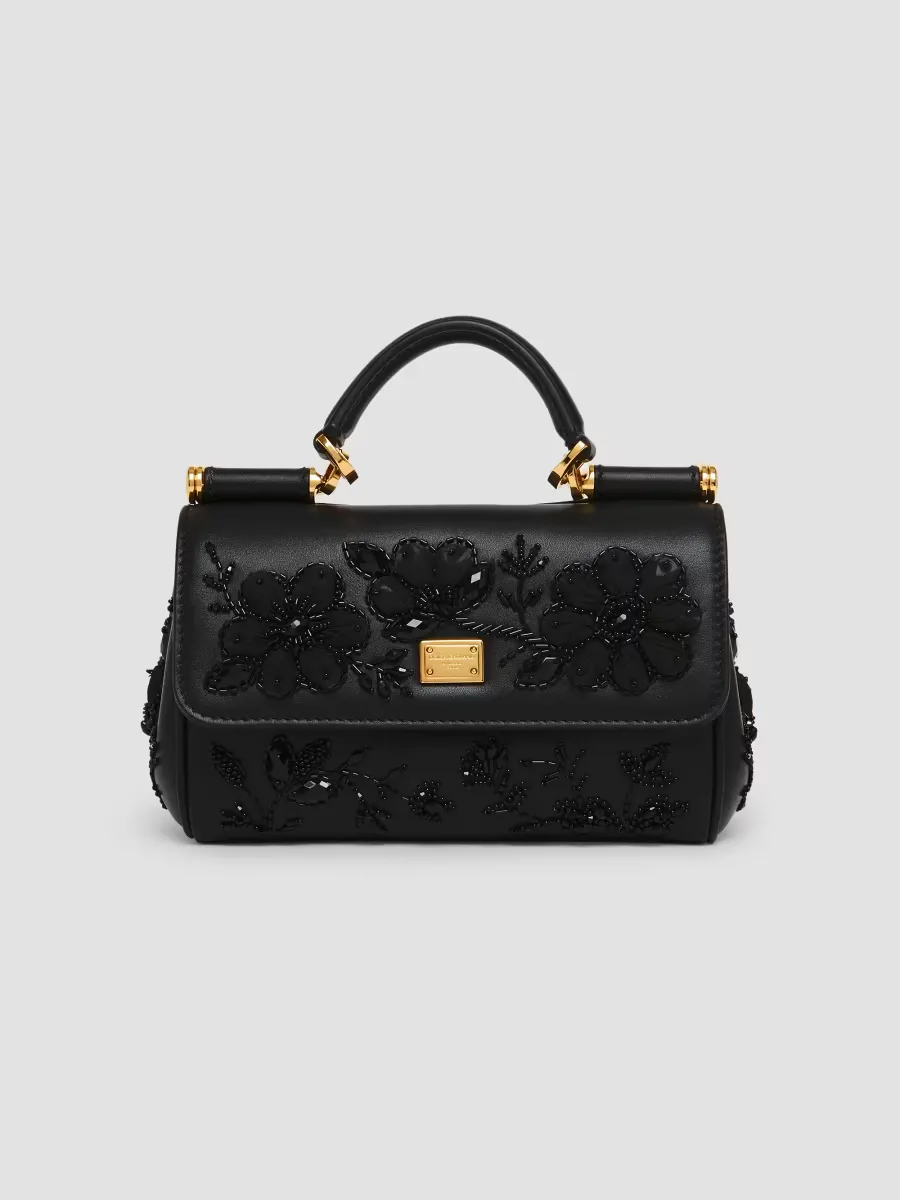 My Sicily Floral Embroidered Top Handle Bag by Dolce & Gabbana