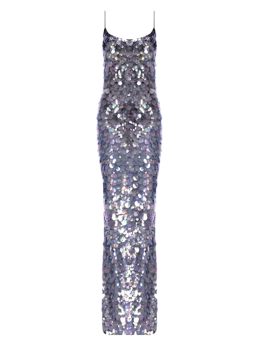 Isis Paillette Scoopneck Gown by The New Arrivals Ilkyaz Ozel