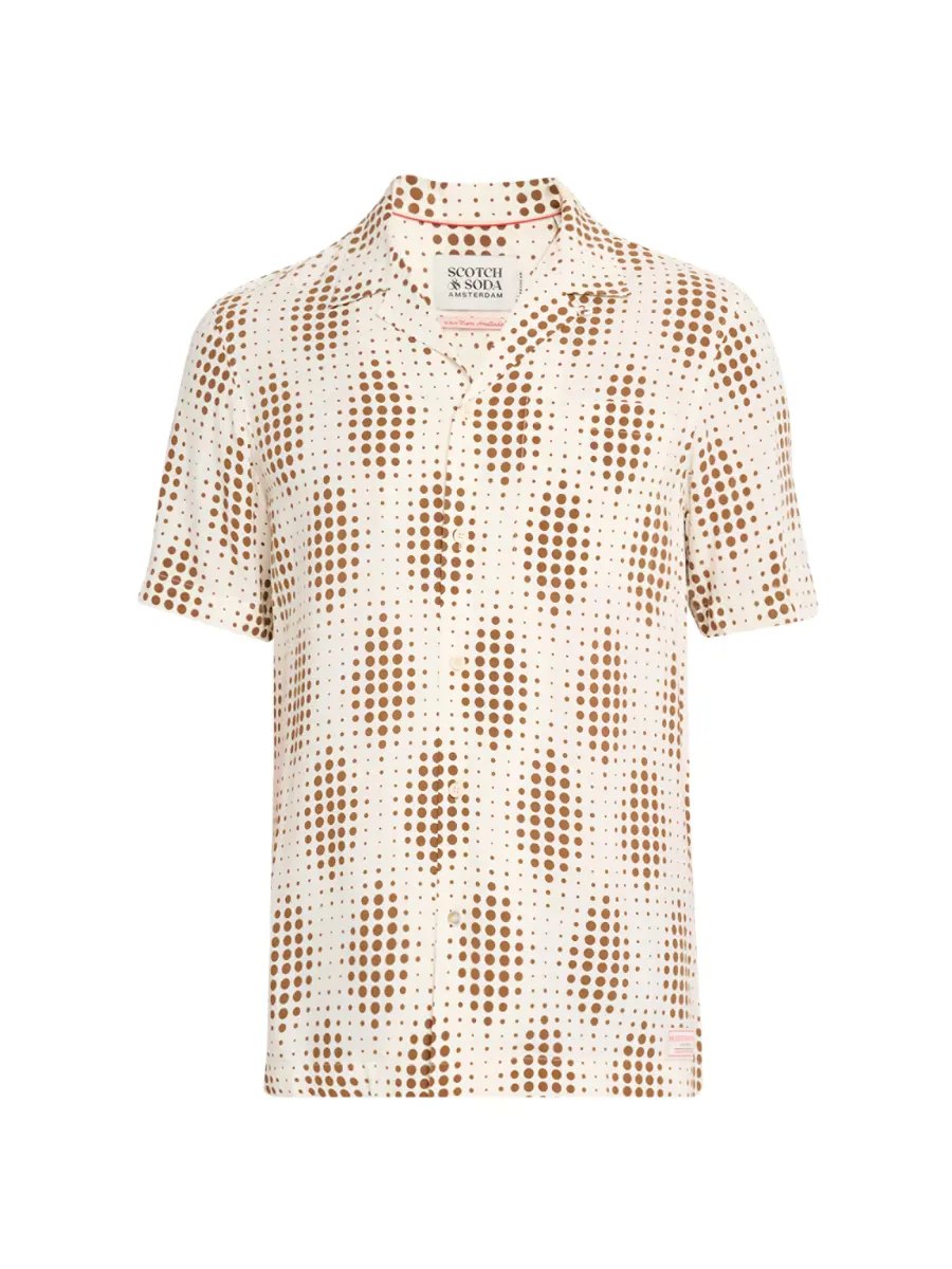 Geometric Dot Camp Shirt by Scotch & Soda