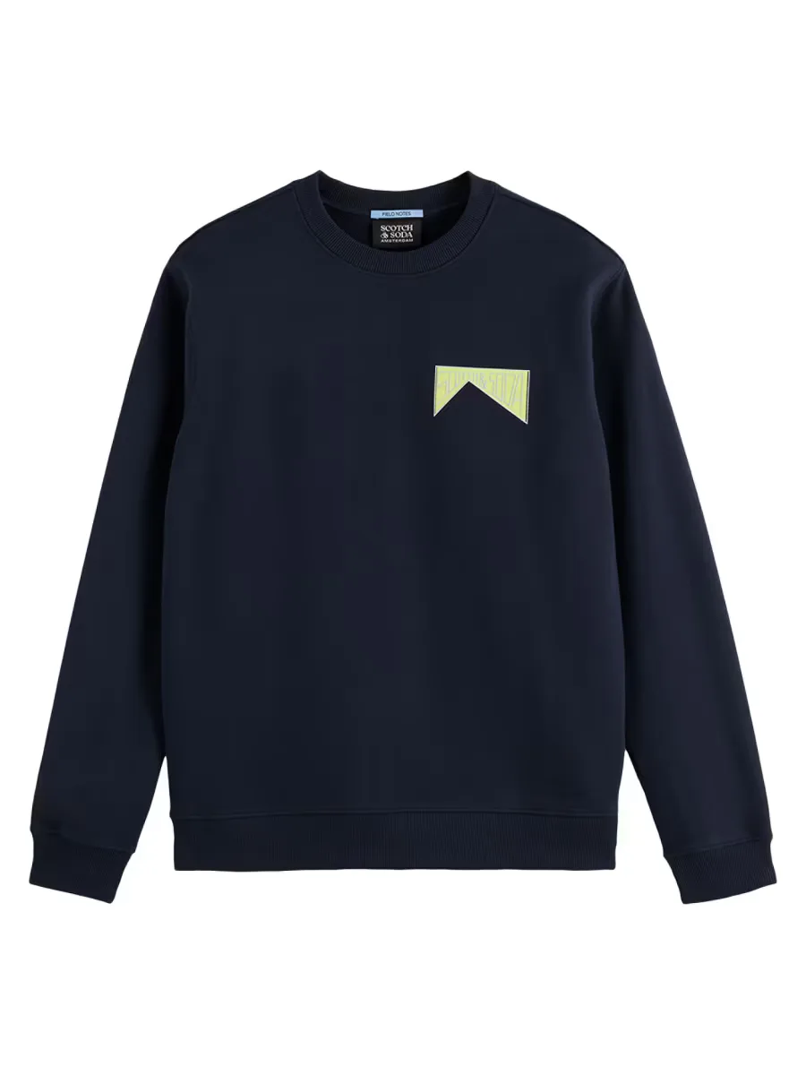 Front and Back Artwork Cotton Sweatshirt by Scotch & Soda