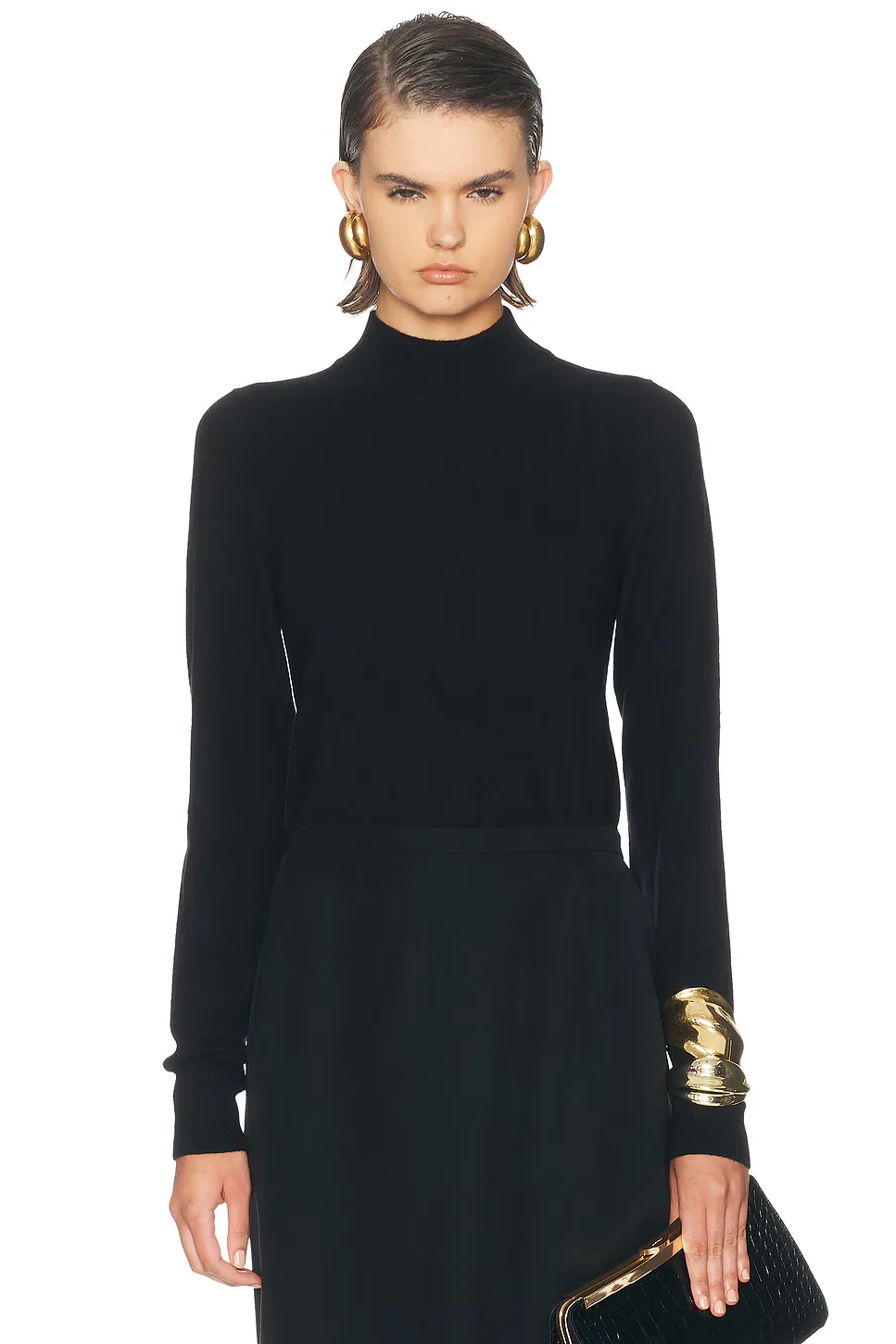 Gwynn Mock Neck Sweater by Eaves