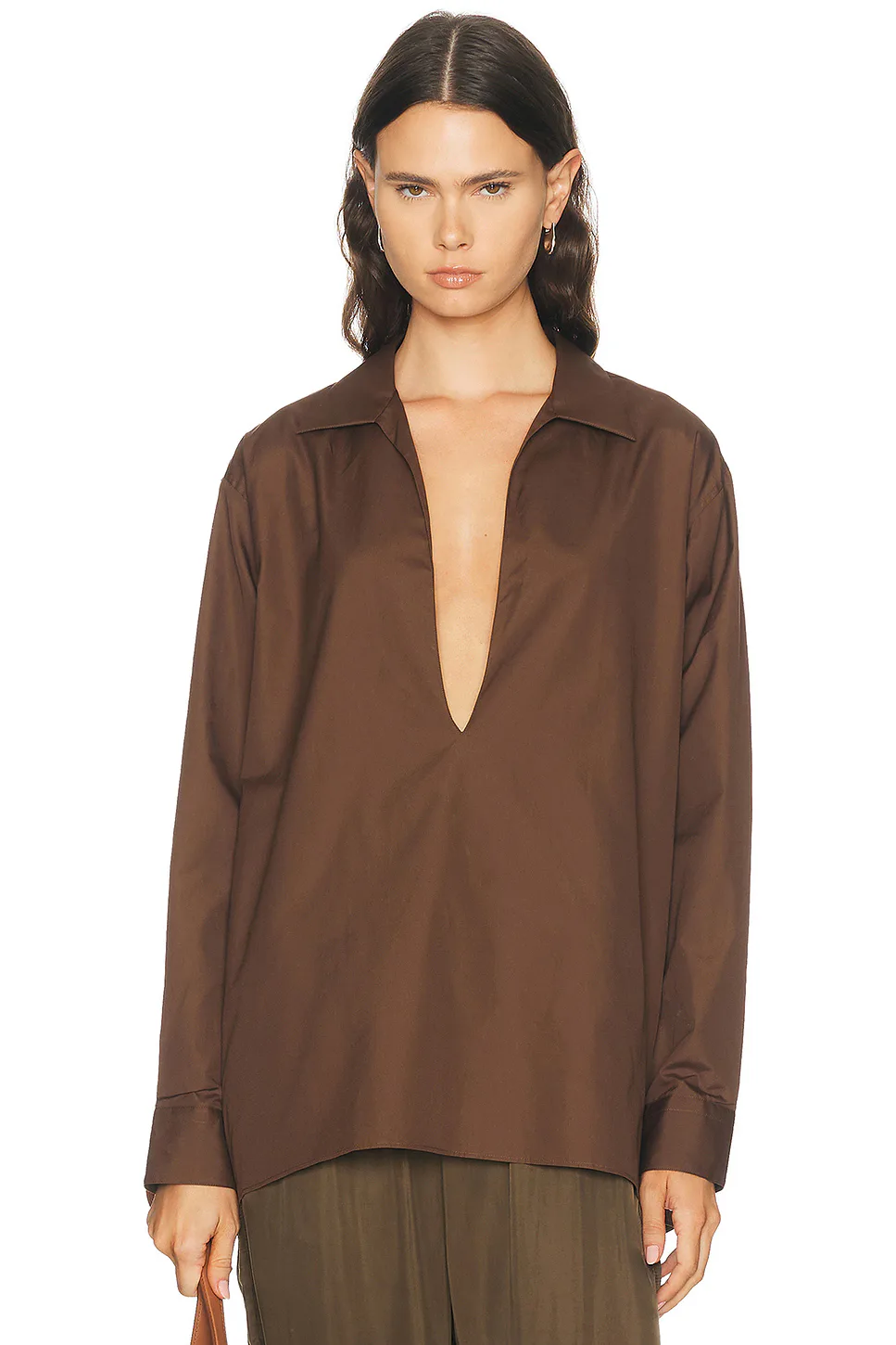 Deep V Neck Shirt by Comme Si