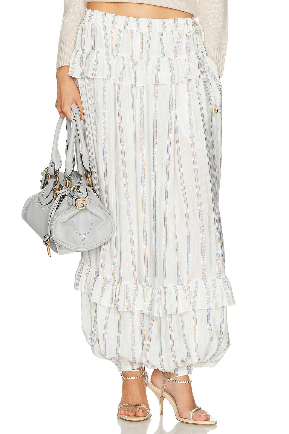 Silk Lurex Pant by Chloé