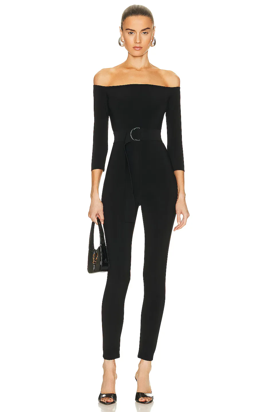 Off Shoulder Catsuit by Norma Kamali