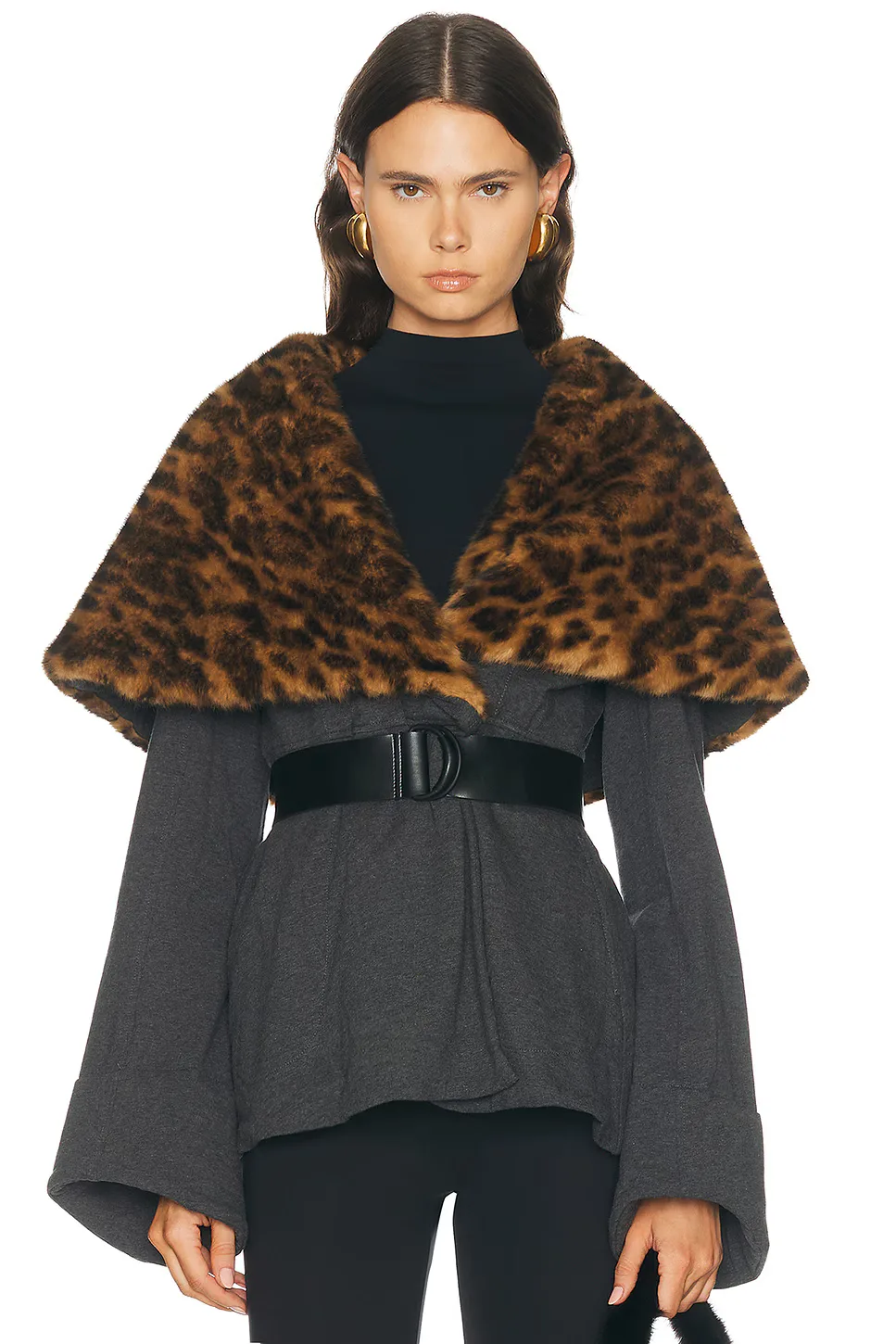 Shawl Collar Peplum Jacket by Norma Kamali