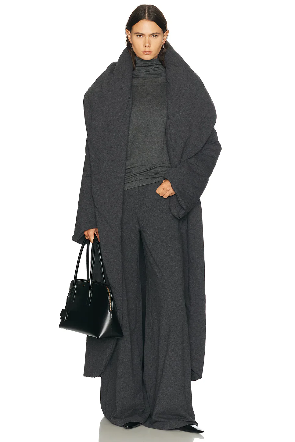 Shawl Collar Maxi Coat by Norma Kamali