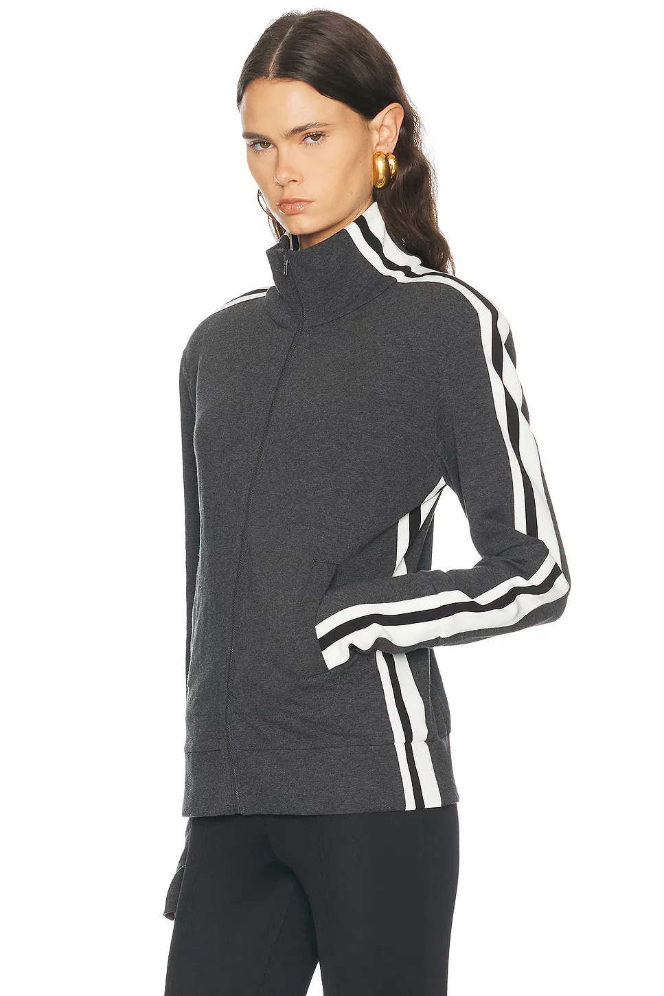 Side Stripe Turtle Jacket by Norma Kamali