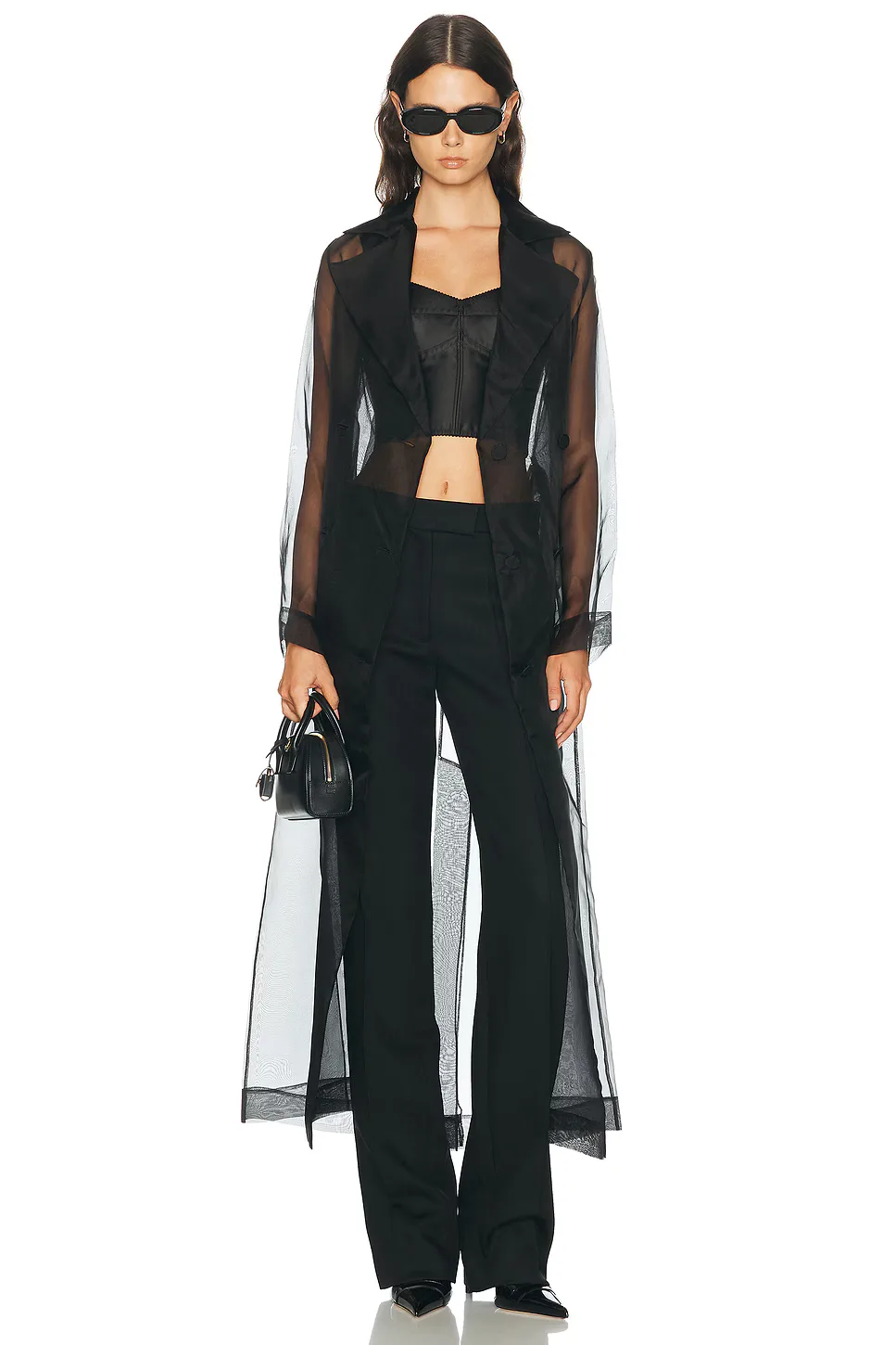 Soie Organza Trench Coat by Kiki De Montparnasse