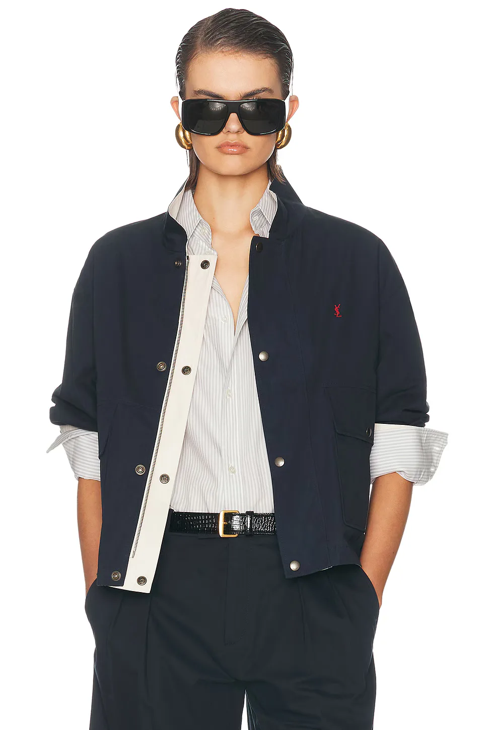 Funnel Neck Jacket by Saint Laurent