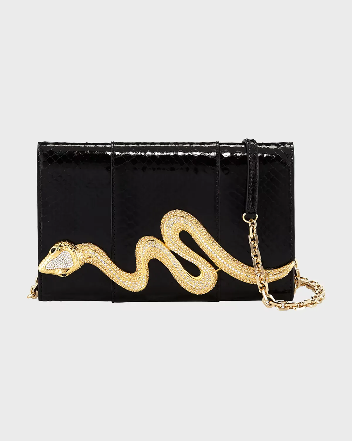 Serpent Snakeskin Clutch Bag