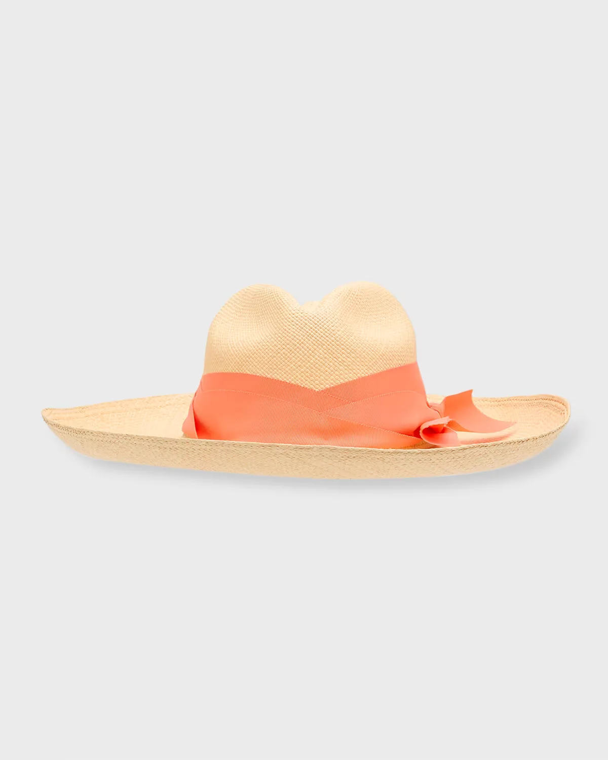 Panama Long-Brim Hat with Twisted Band by Sensi Studio