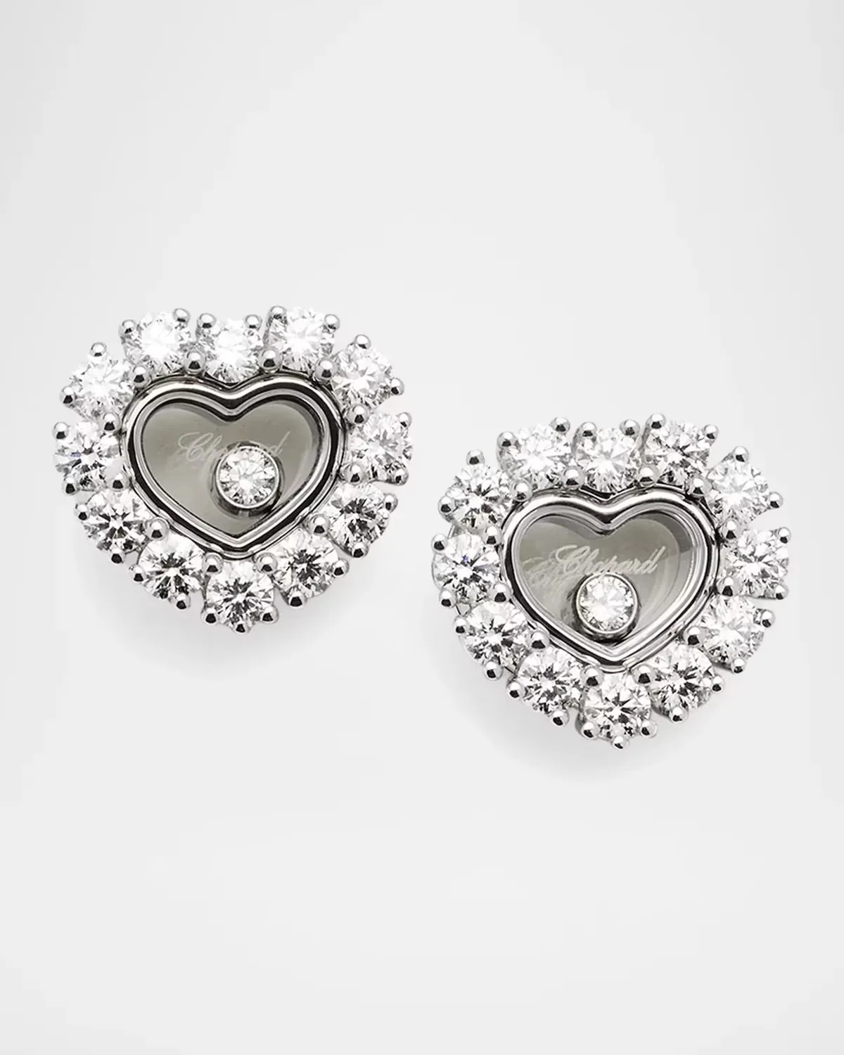Happy Diamonds Icons 18K White Gold Joaillerie Earrings by Chopard