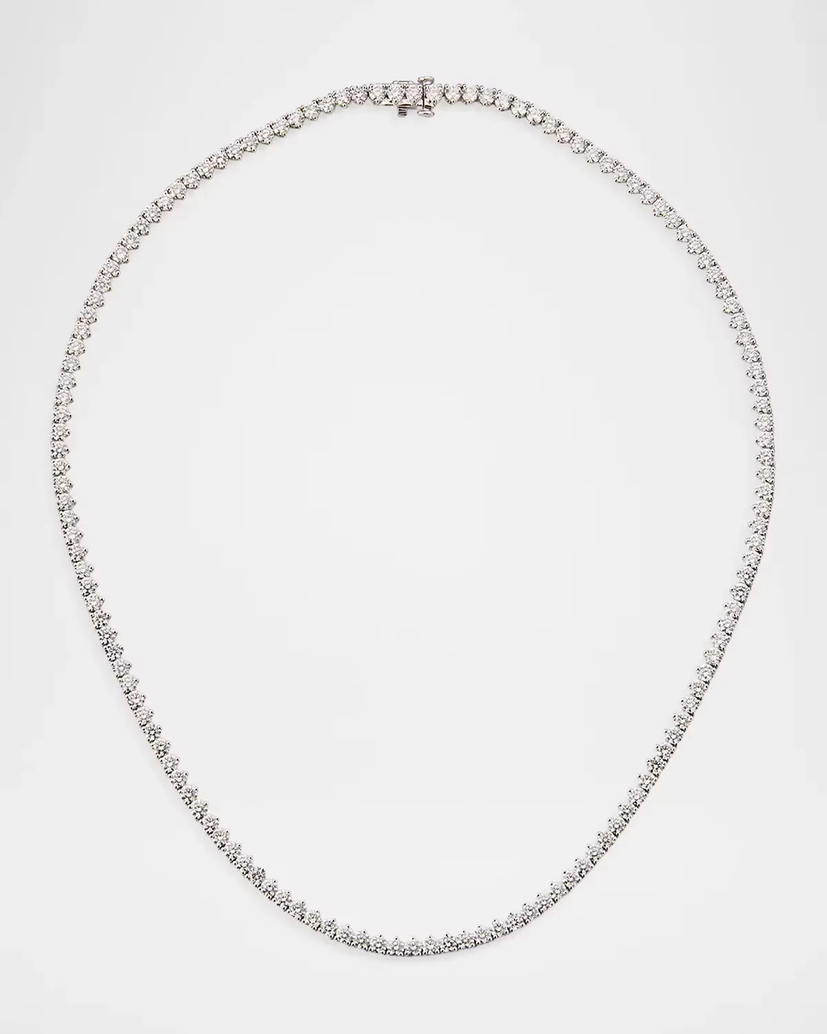 18K White Gold & 11.45 TCW Diamond Tennis Necklace by Neiman Marcus