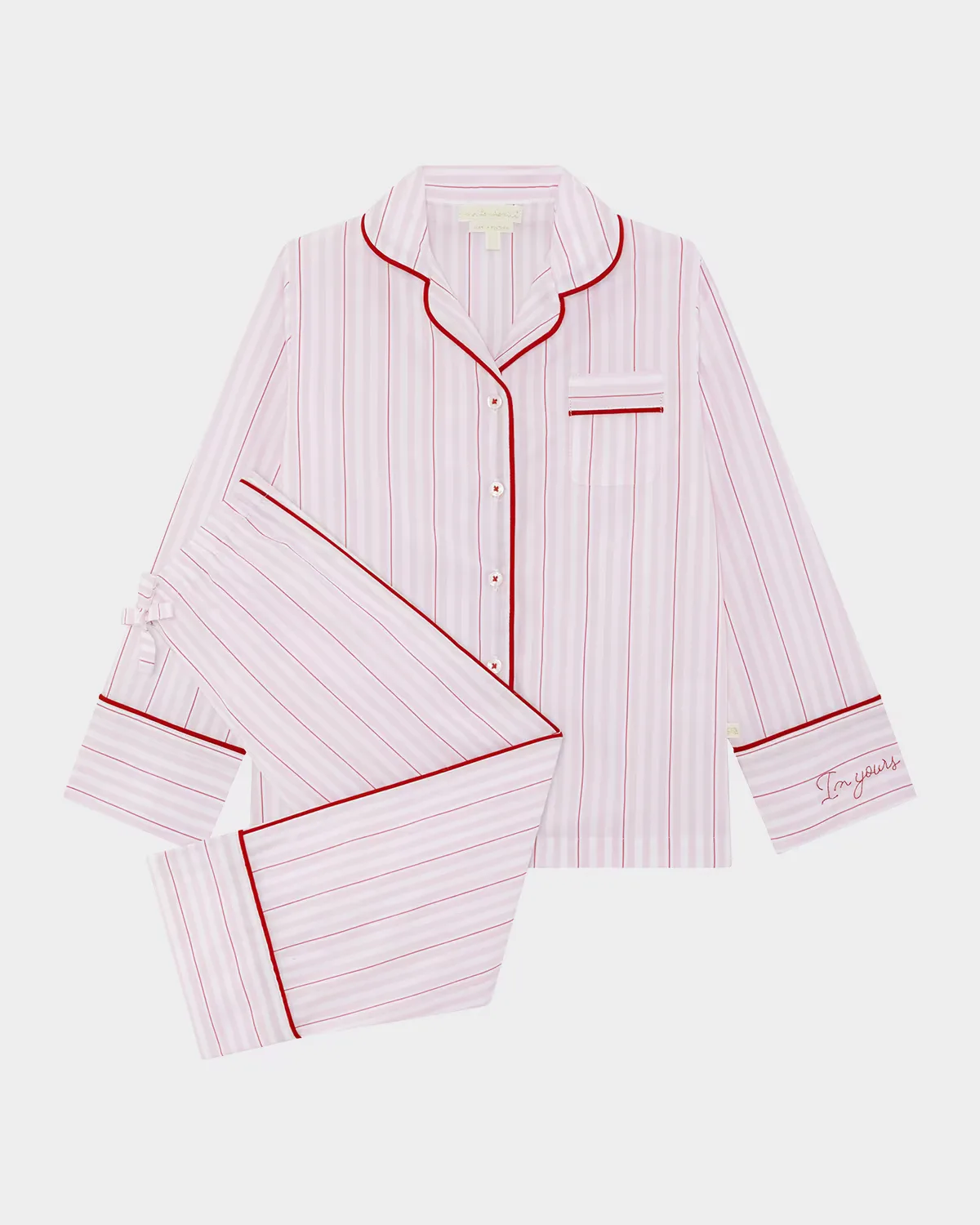 Valentine Striped Pajamas by Marie-Chantal