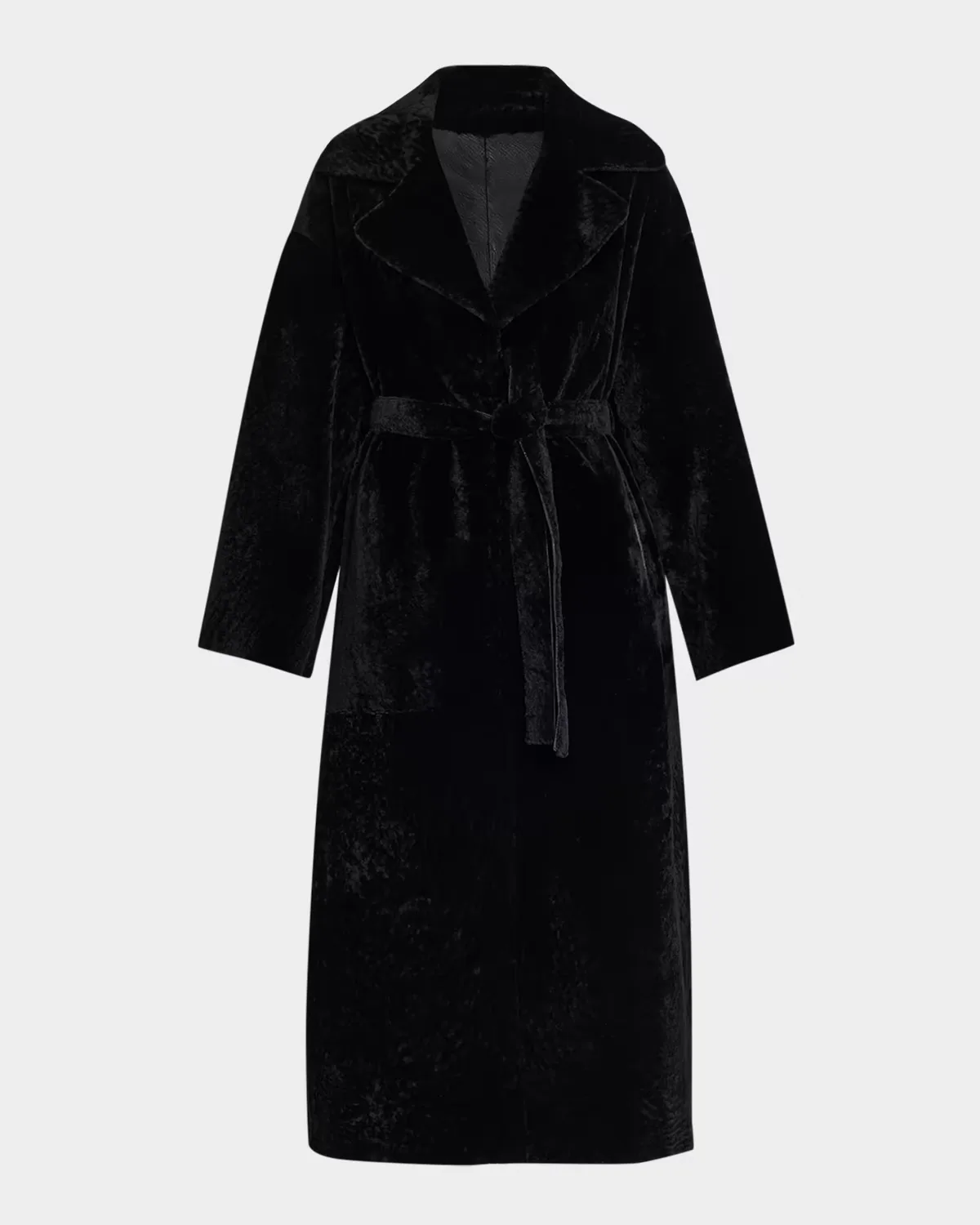 Rien Belted Shearling Coat by Arma