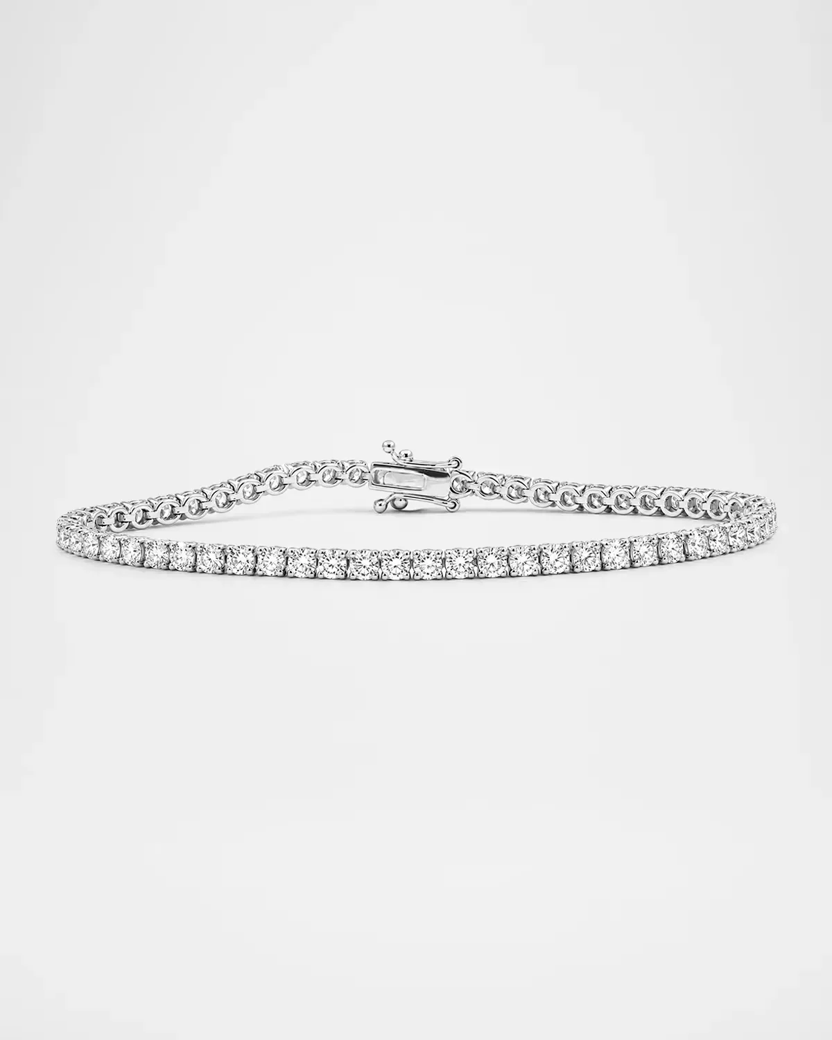 Lab-Grown Diamond 18K White Gold Tennis Bracelet, 5.0tcw by Lab Grown Diamonds