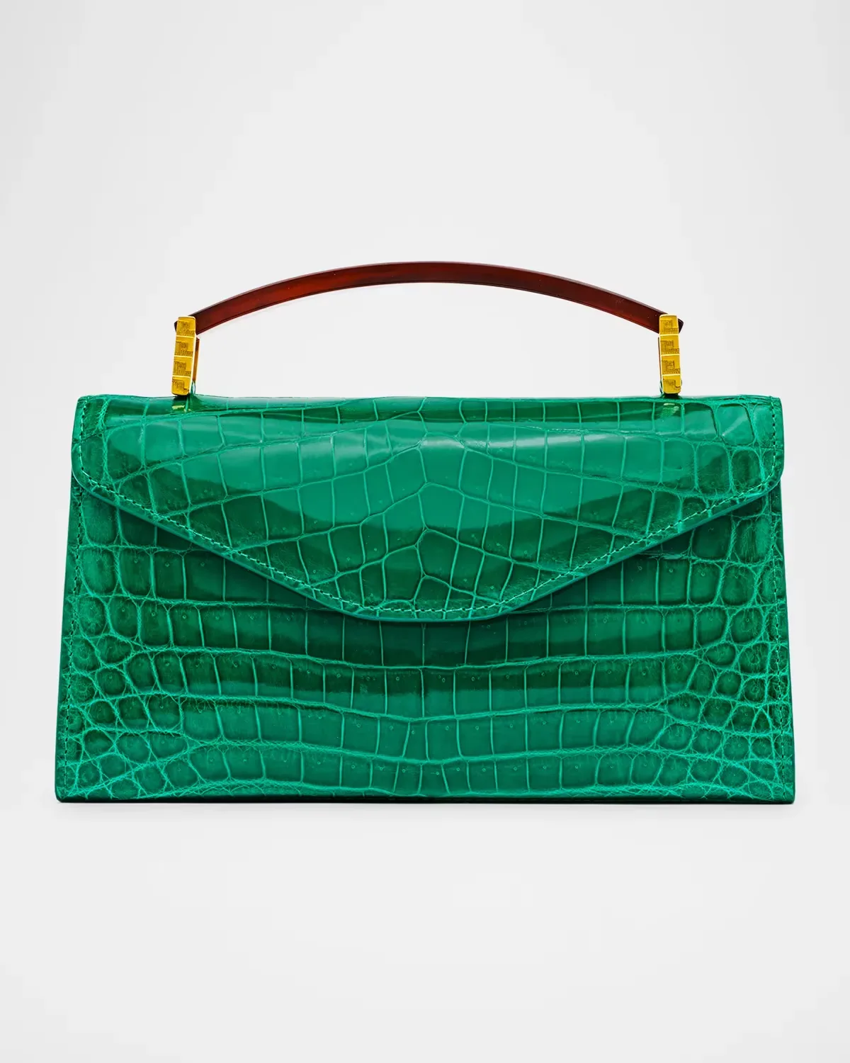 Mia Alligator Top-Handle Bag by Lana