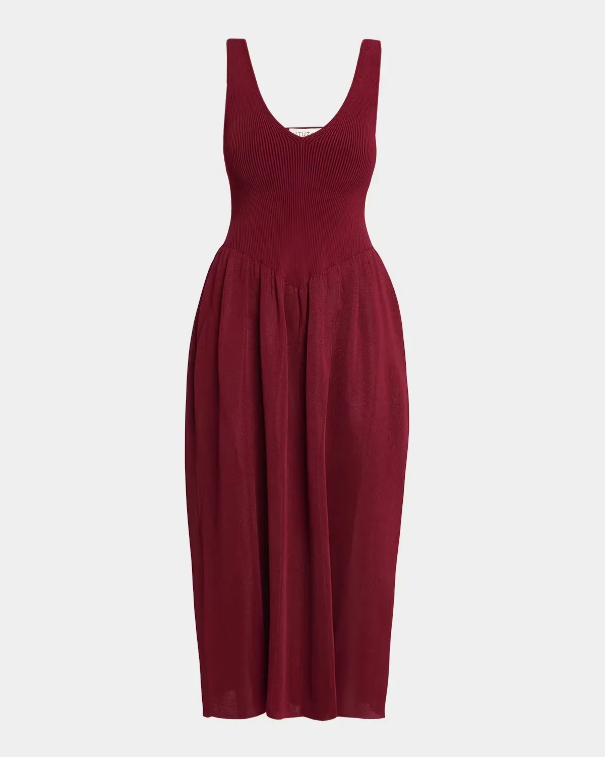 Lollie V-Neck Sleeveless Fit-And-Flare Midi Dress by Altuzarra