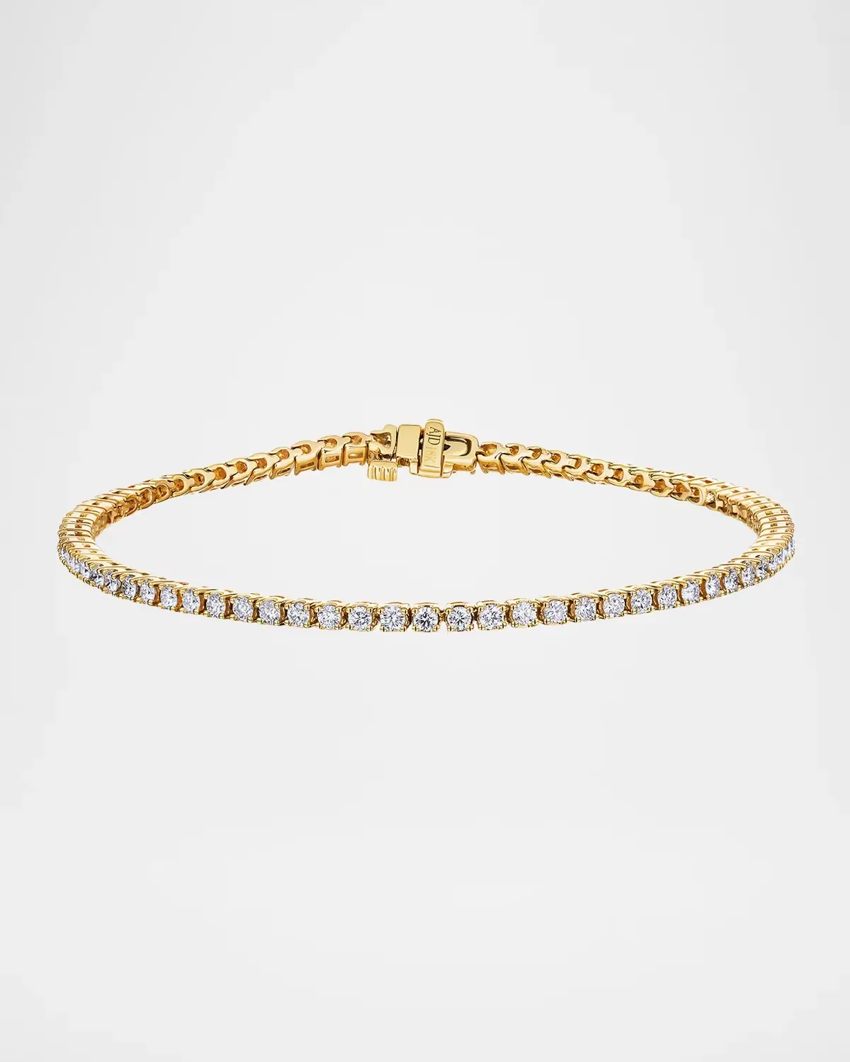 18K Yellow Gold & 2.11 TCW Diamond Tennis Bracelet by Neiman Marcus