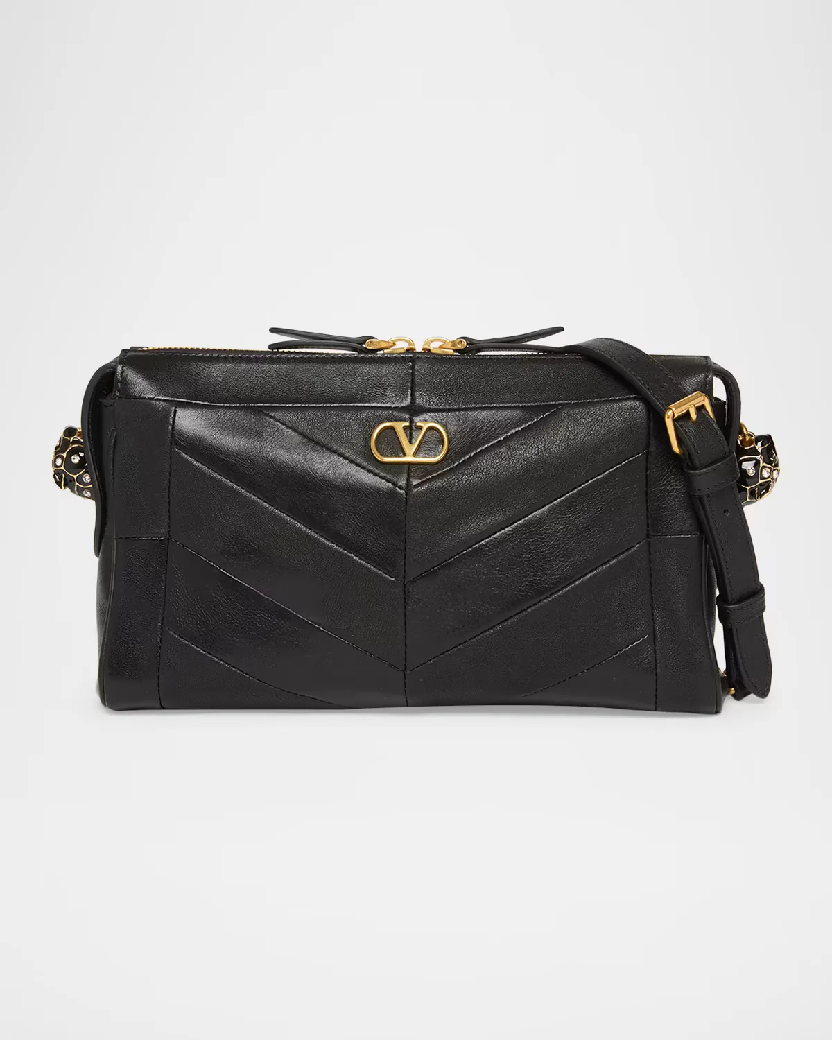Panthea Small Patchwork Leather Shoulder Bag by Valentino Garavani