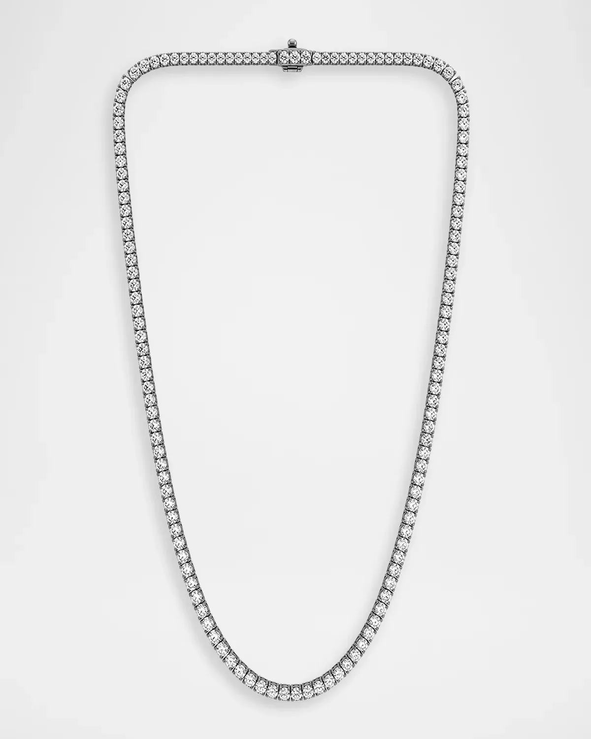 18K White Gold Tennis Necklace, 10.0tcw by Lab Grown Diamonds