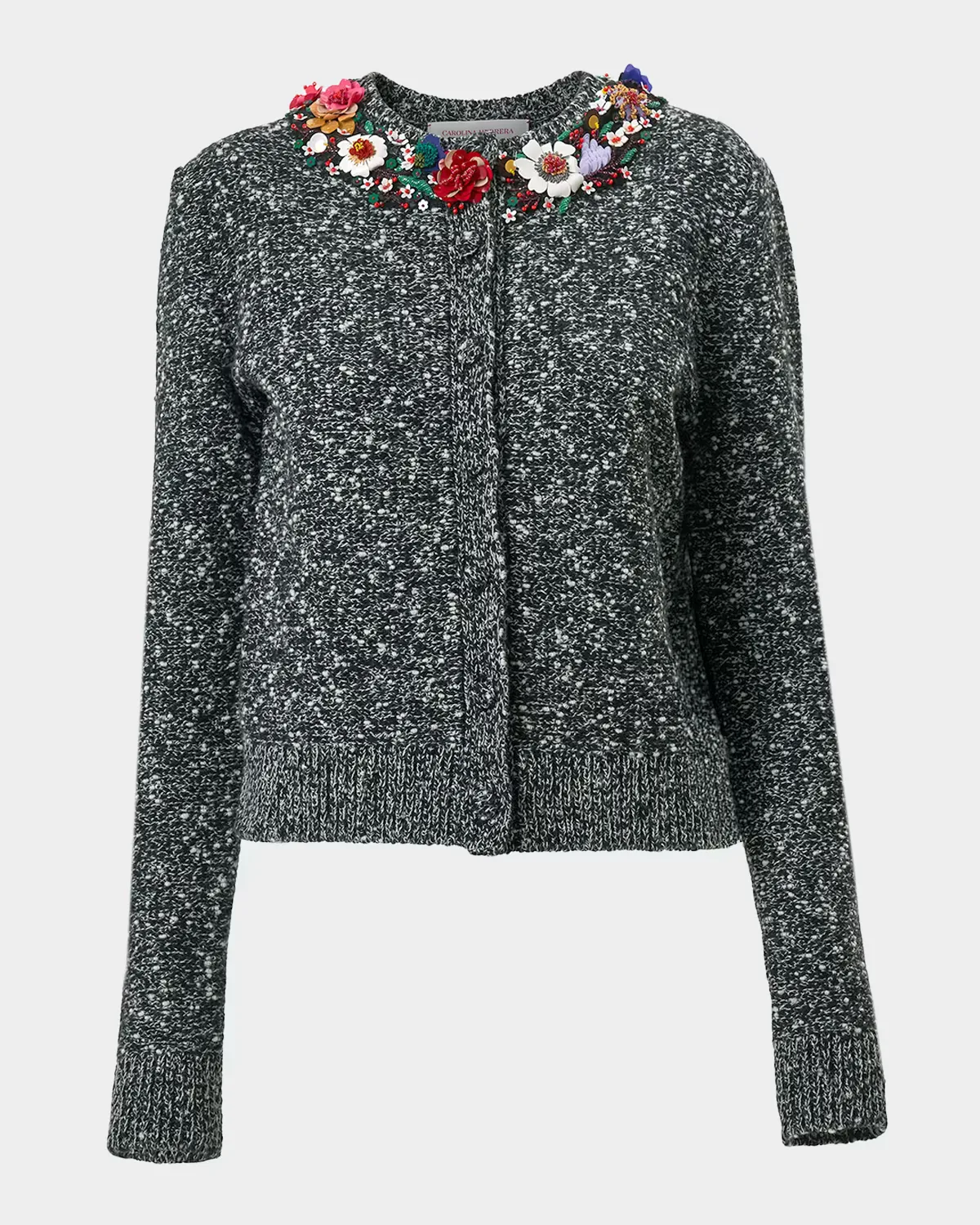 Floral Embellished Cardigan by Carolina Herrera