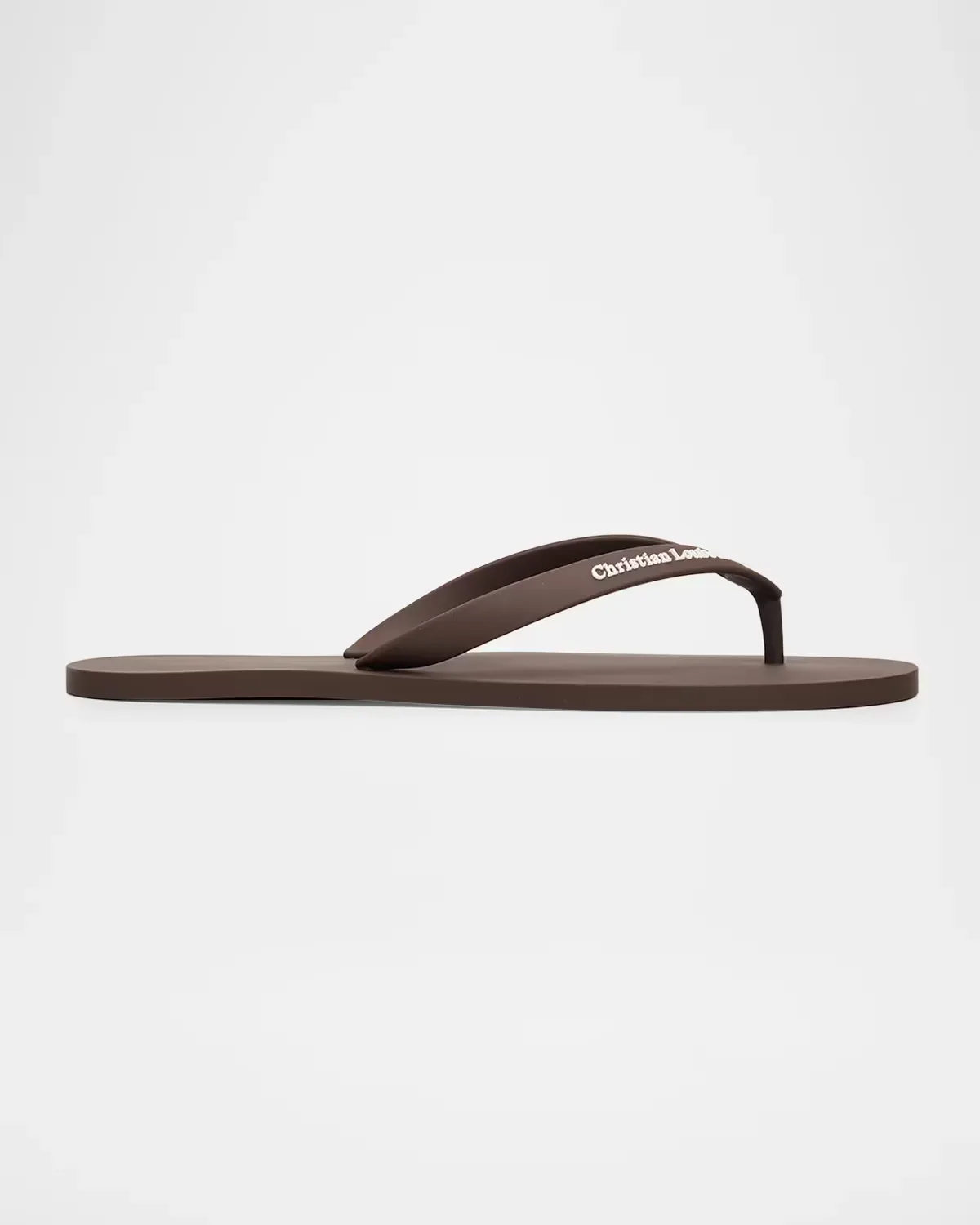 The Christian Louboutin Logo Flip-Flops by Christian Louboutin