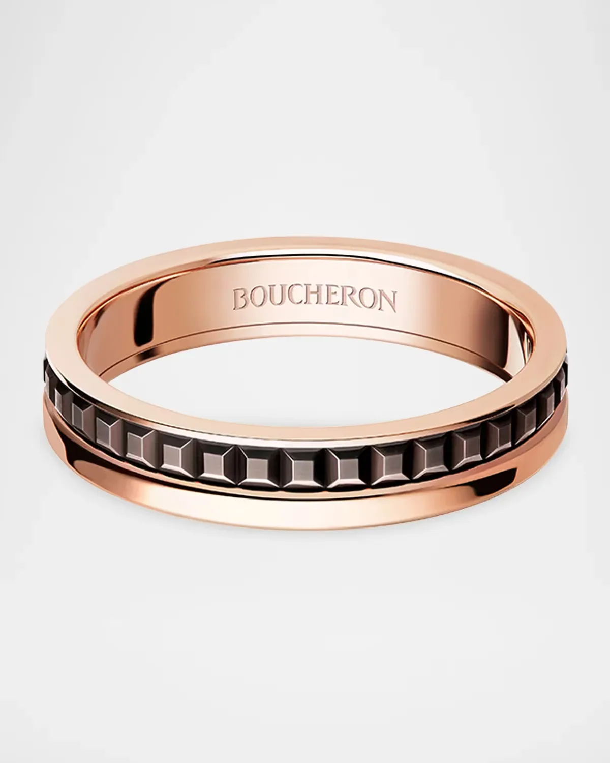 Quatre Classique Two-Tone 18K Gold Wedding Band by Boucheron