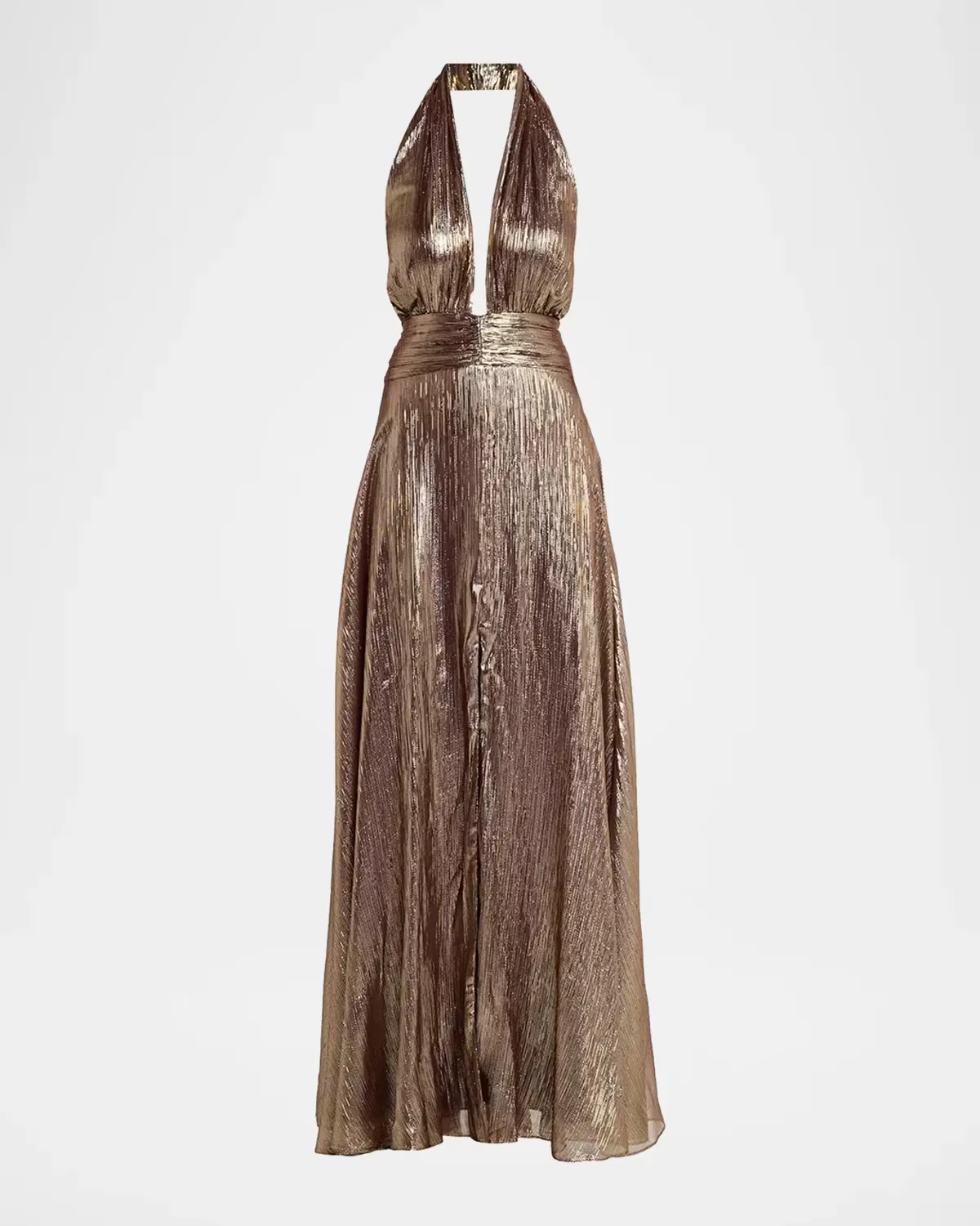 Aurora Metallic Halterneck Gown by Ramy Brook
