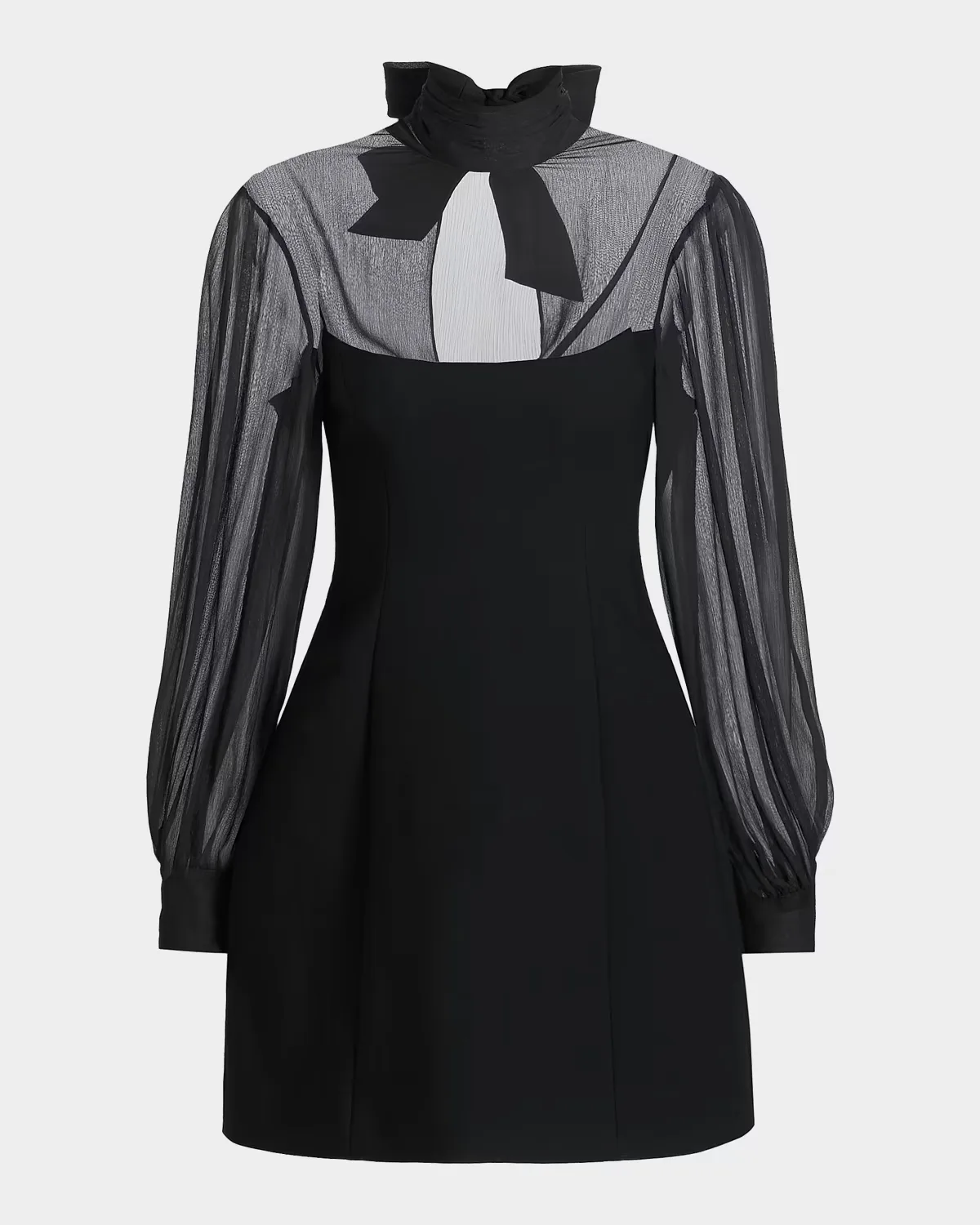 Fili Mesh Tieneck Mini Dress by Cinq  Sept