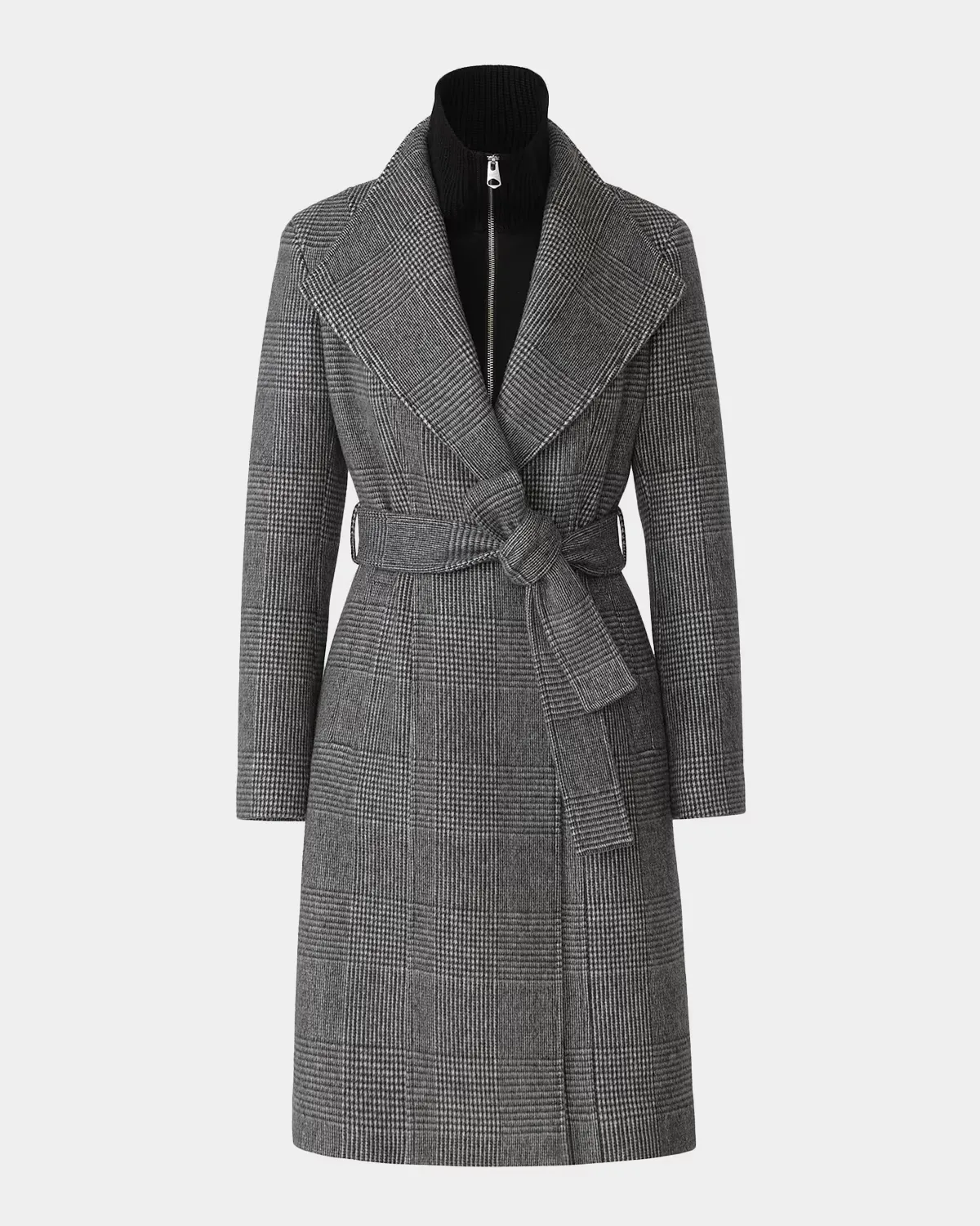 Norita Glen Check Wool Coat by Mackage