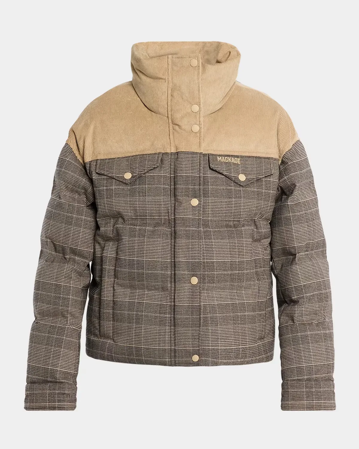 Brigit Glencheck Down Jacket by Mackage